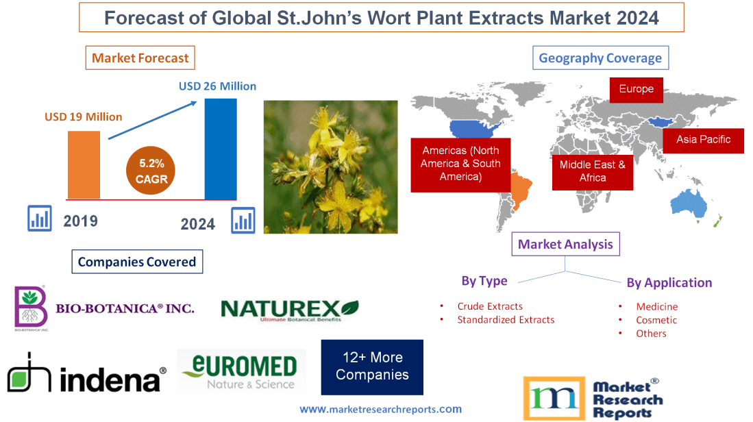 Forecast of Global St.John’s Wort Plant Extracts Market 2024