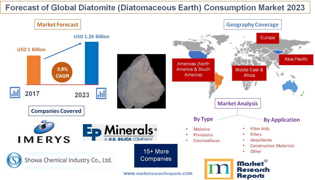 Forecast of Global Diatomite (Diatomaceous Earth) Consumption Market 2023