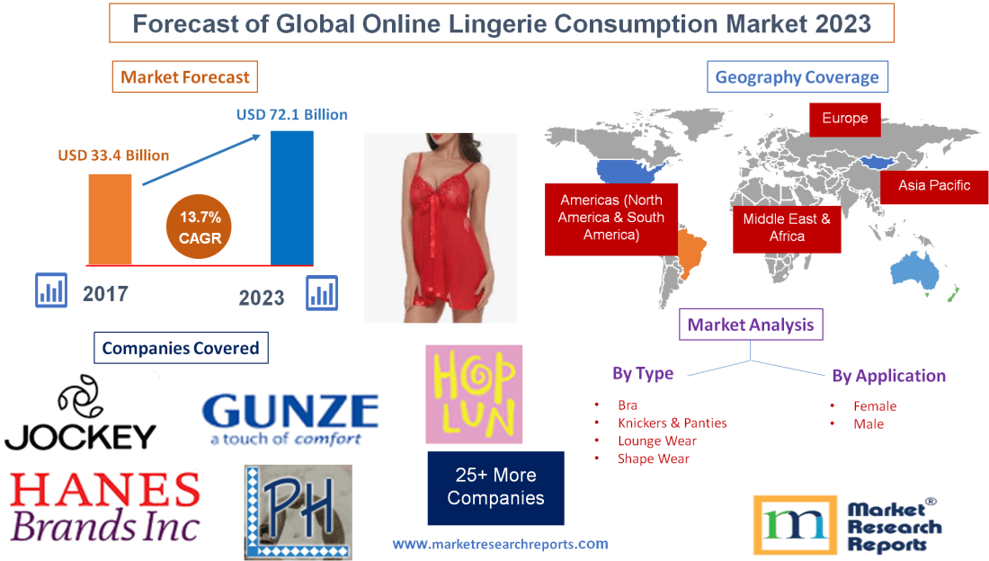 Forecast of Global Online Lingerie Consumption Market 2023