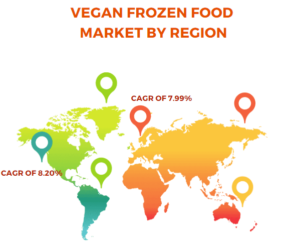 Vegan Frozen Food Market by regions
