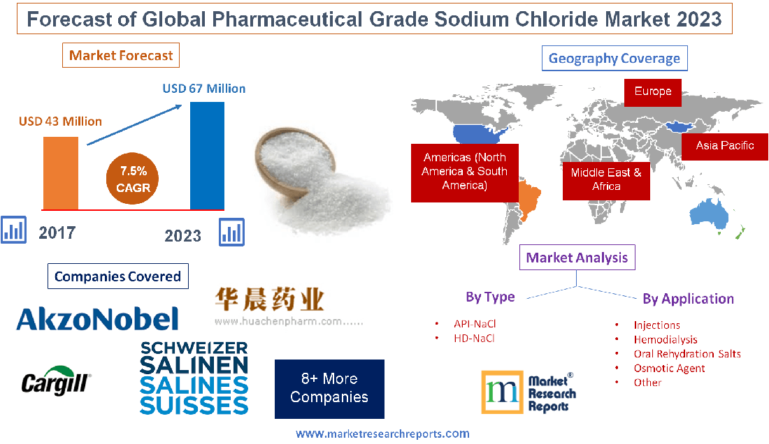 Forecast of Global Pharmaceutical Grade Sodium Chloride Market 2023