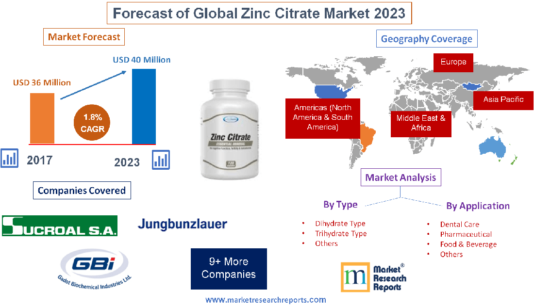 Forecast of Global Zinc Citrate Market 2023