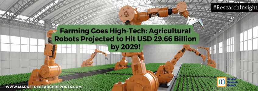 Farming Goes High-Tech: Agricultural Robots Projected to Hit USD 29.66 Billion by 2029!